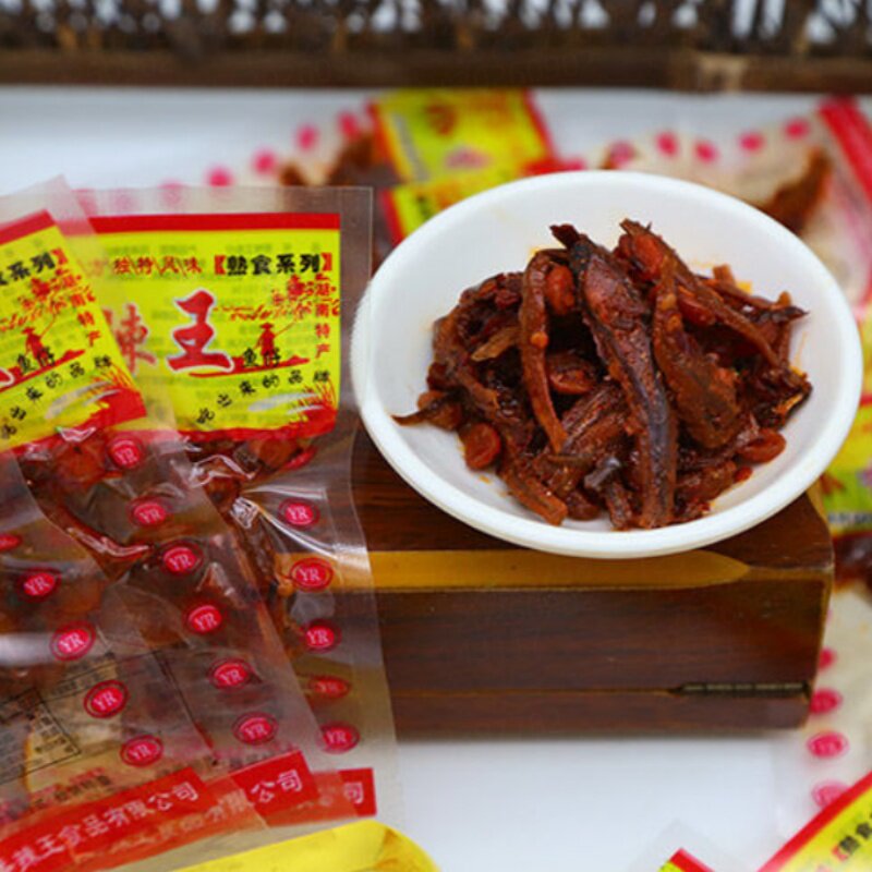 香辣王鱼仔湖南特产休闲解馋开袋即食下酒零食小包装便携解馋零食