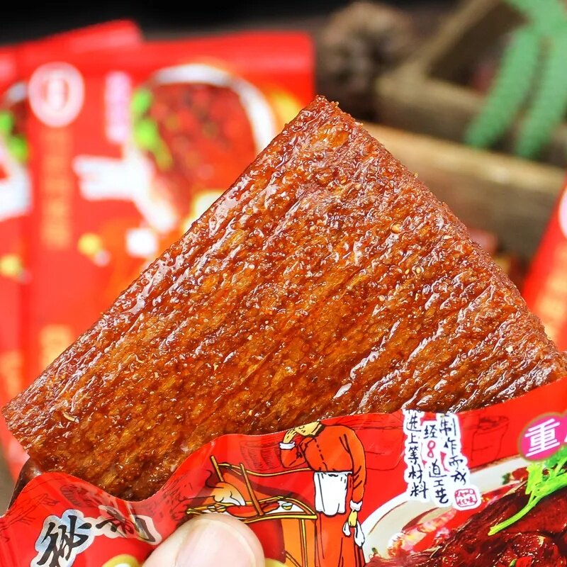 李兰桂秘制素卤牛肉味辣条8090怀旧辣片甜辣零食小吃休闲食品辣条