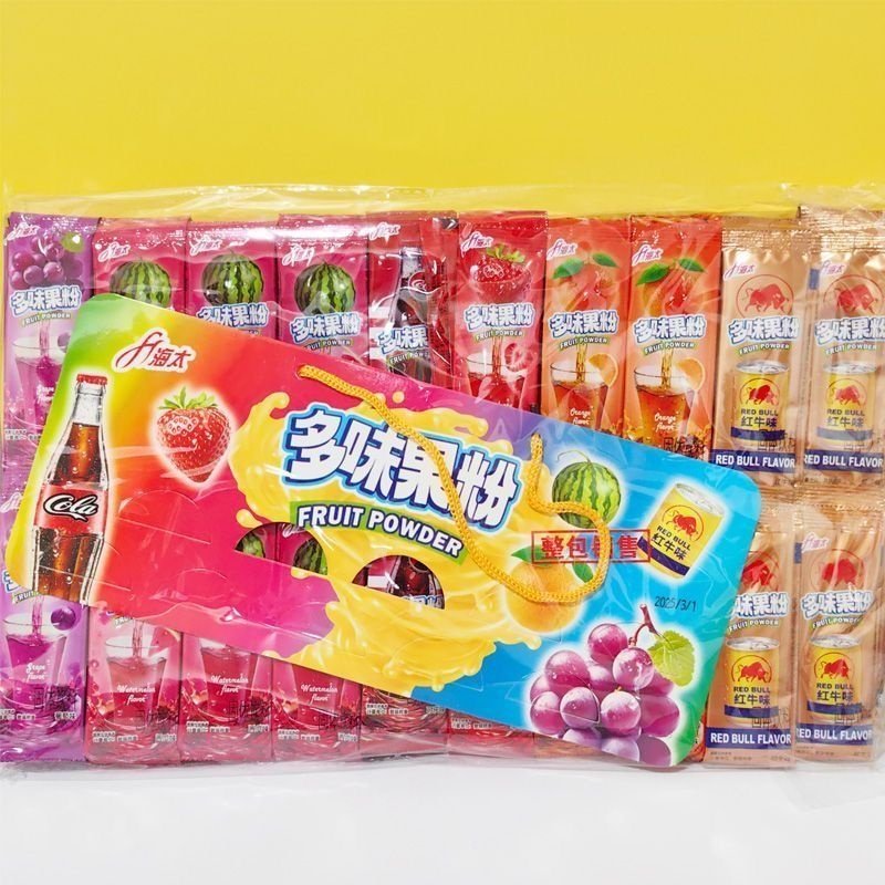 多种口味果汁固体饮料草莓味可乐味速溶果汁粉冷热水冲泡独立包装
