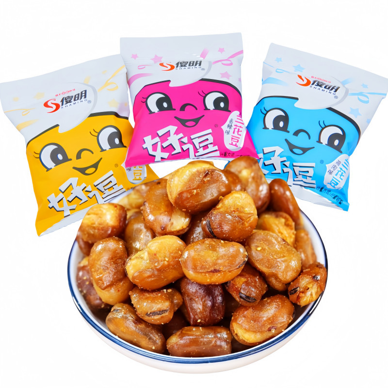 好逗香辣味零食小包休闲食品小吃解馋零食香酥蚕豆下酒菜酥脆坚果