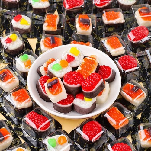 寿司造型水果味糖网红同款小零食QQ糖高颜值糖果可爱创意休闲零食
