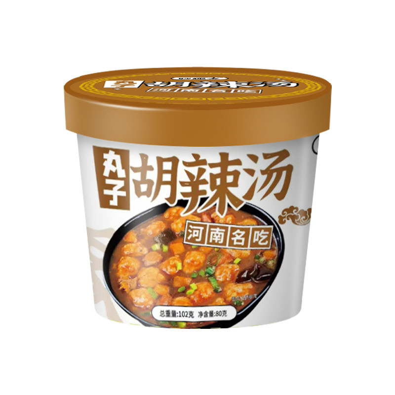正品河南特产丸子胡辣汤冲泡速食汤食品夜宵早餐糊辣汤素食大桶