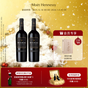 双支装 木桐嘉棣法国进口AOC精选波尔多丘红葡萄酒 官方直营