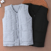 男士 纯棉花手工马甲冬季 加厚保暖内穿弹性背心中老年坎肩背心内穿