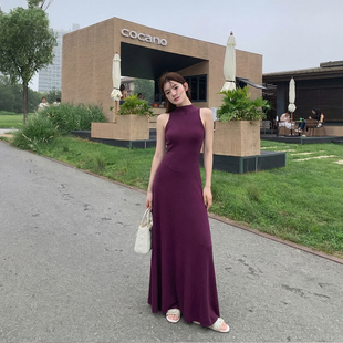 修身 alex 背心连衣裙女夏季 卡戴珊无袖 显瘦度假风长裙子 stevens