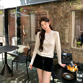 高腰包臀显瘦a字短裙裤 alex stevens复古毛呢半身裙女2025秋季 裙