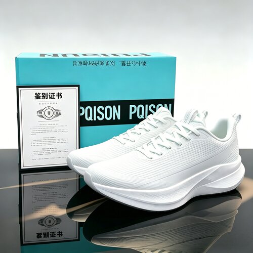 赤兔9Pro白色运动鞋中考体育鞋