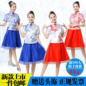 新款中学生高中生合唱英伦学院风红歌诗歌朗诵歌咏比赛演出服长袖