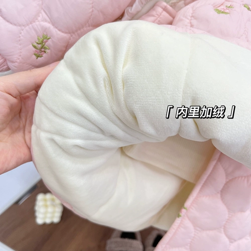 Демисезонный пуховик, детская утепленная стеганая хлопковая удерживающая тепло куртка, коллекция 2023, в западном стиле