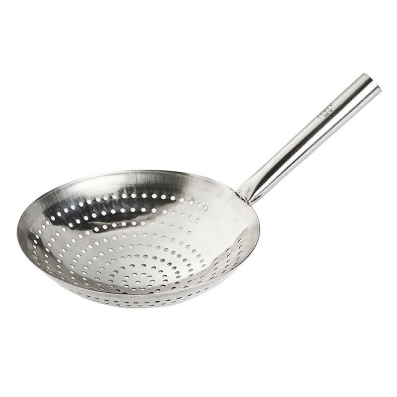 科得(CURTA)不銹鋼商用家用大號(hào)油鼓漏勺油炸撈面瀝水撈勺過濾勺