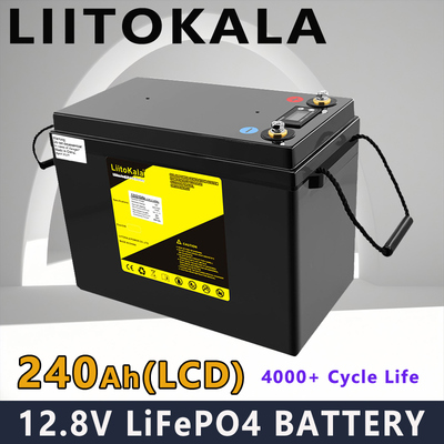 liitokala  LiFePO4 12V240Ah+LCD机房房储能 家庭应急户外电池