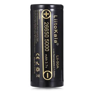 3.7V 26650 5000mah LiitoKala 锂电池 50A 动力 可20A放电 lii
