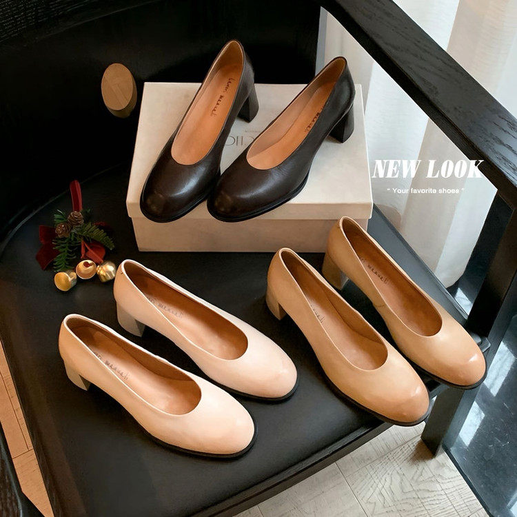 鹿子野玛丽珍女鞋2026新款春季配裙子小皮鞋子法式绝美浅口单鞋