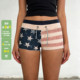 街头美式 辣妹撞色五角星做旧印花短裤 百搭修身 WEEKEEP 包臀休闲裤
