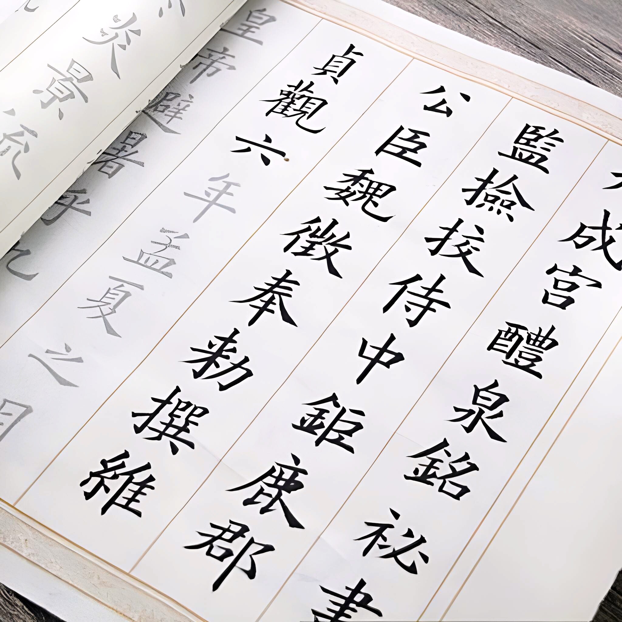 欧阳询九成宫醴泉铭一千字中楷临摹毛笔6米宣纸描红练字帖初学者