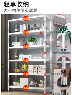 超市展示架仓库货架仓储铁架子角钢家用储物置物架多功能多层 包邮