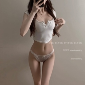Hottie 夏季 法式 性感内裤 女士2023新款 薄款 低腰网纱透气三角裤