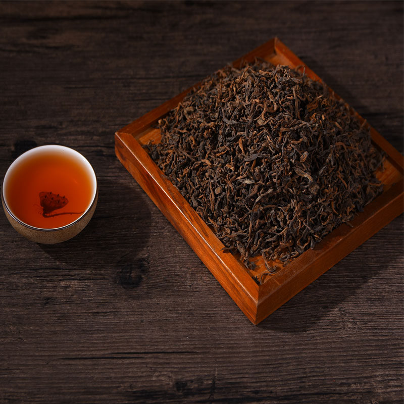 云南散装熟茶普洱茶 布朗金芽陈年500g   普洱茶熟茶 熟普5-10年