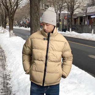 立领鸭绒短款 ABLE 三防羽绒服男女款 冬季 外套 JEANS新款