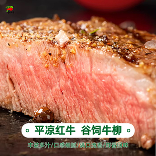 甘肃平凉红牛肉旭康谷饲生鲜牛柳里脊原切200g*3袋鲜肉