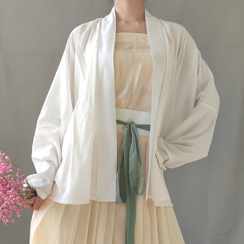 漫春雪对襟短衫飞机袖宋制汉服棉