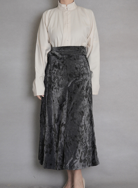 漫春雪汉服【枝雪】八破裙 印花秋冬绒款 唐制交窬裙日常通勤显瘦