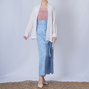 清仓---漫春雪汉服【莫奈花园】两片裙旋裙宋制日常春夏女装下裙