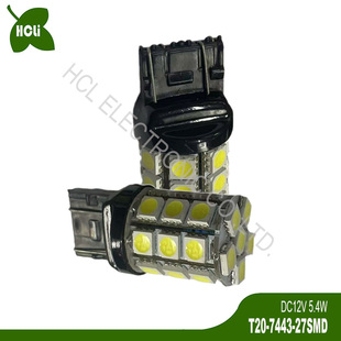 车尾灯 后雾灯 行车灯 LED汽车灯泡 W21 7443 T20 12V 高亮