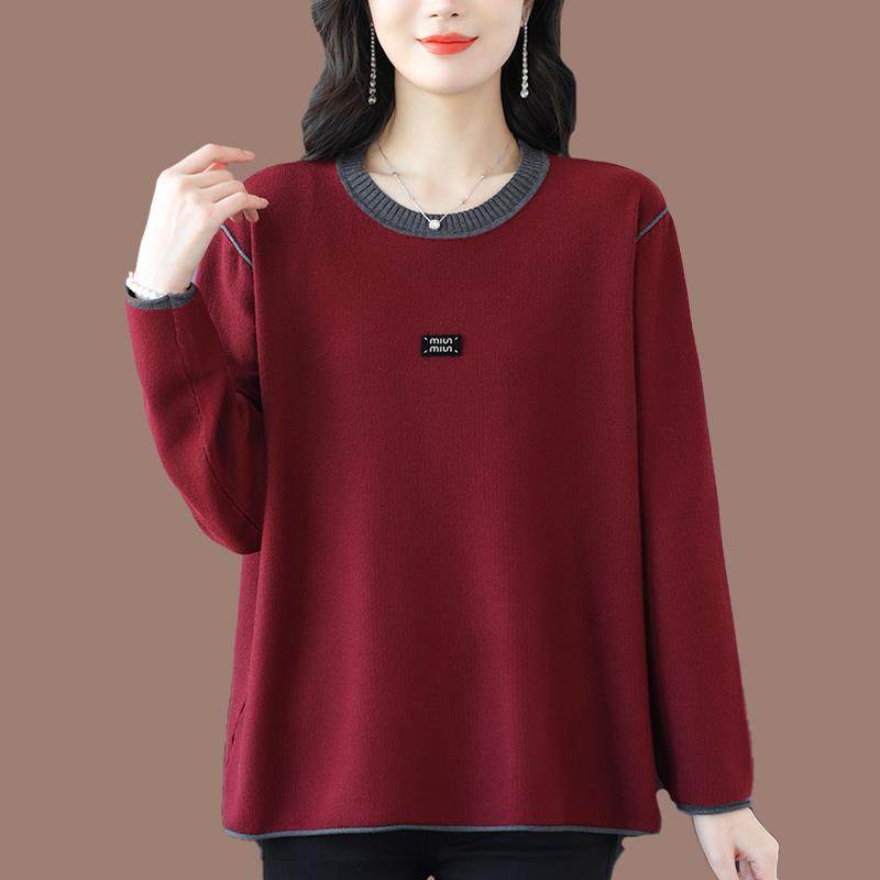 春季新款遮肉宽松休闲针织毛衣女薄款羊毛衫大码圆领打底时尚上衣,女装/女士精品,毛针织衫,淘宝优惠券,粉丝福利购,淘宝优惠卷