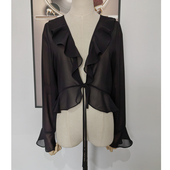 防晒衣披肩罩衫 女夏季 新仙女小外套纯色外搭开衫 配吊带裙子 薄款