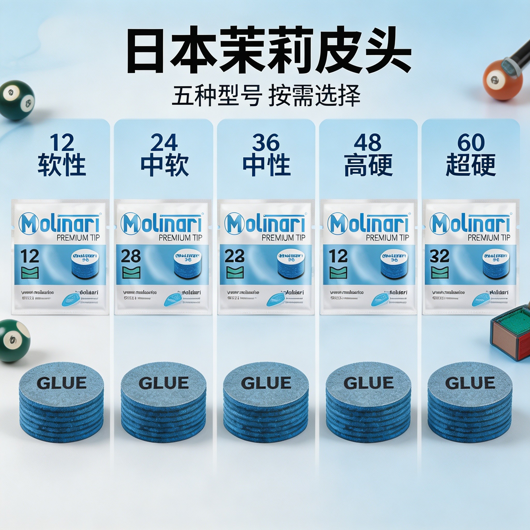 茉莉纳瑞皮头14mm大头杆专用