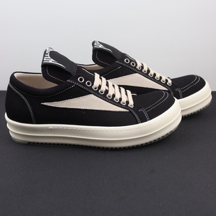 Rick RO侵权款长舌布面低帮鞋新款百搭时尚厚底设计师先锋男女鞋