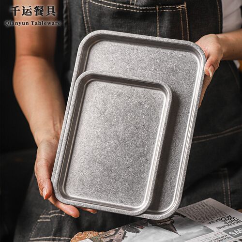 不锈钢甜品盘蛋糕盘咖啡托盘