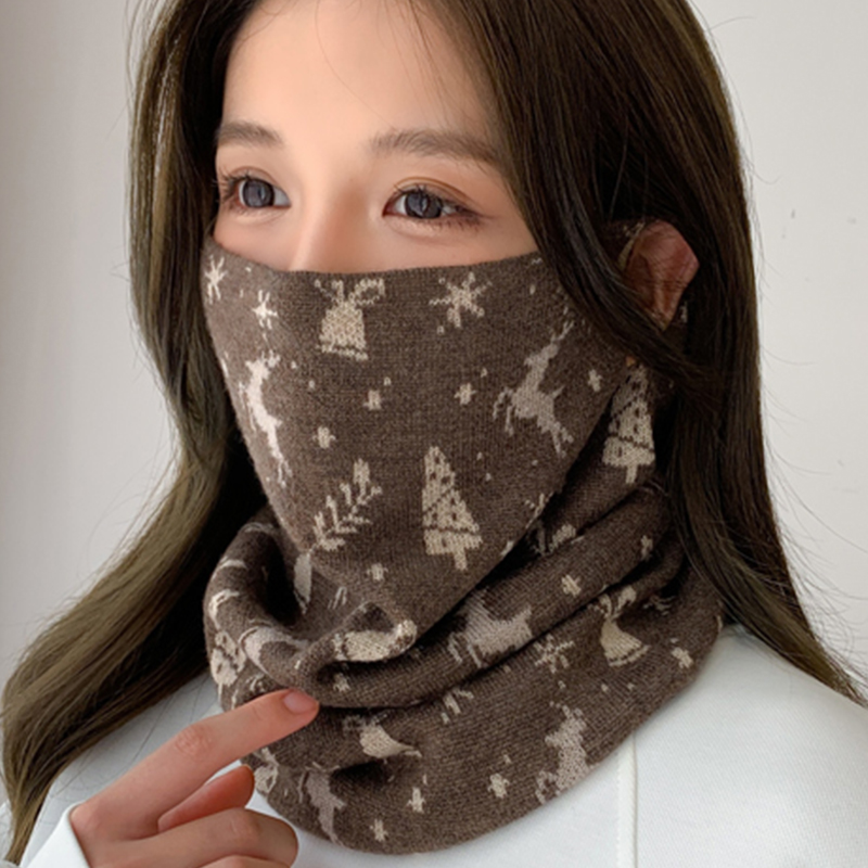 2022新款骑车挂耳围脖女冬季围巾