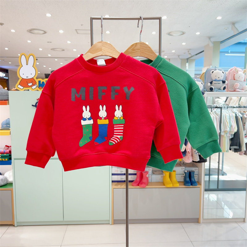 打折miffy米菲兔韩国童装专柜代购春款儿童袜子兔休闲卫衣t恤3303