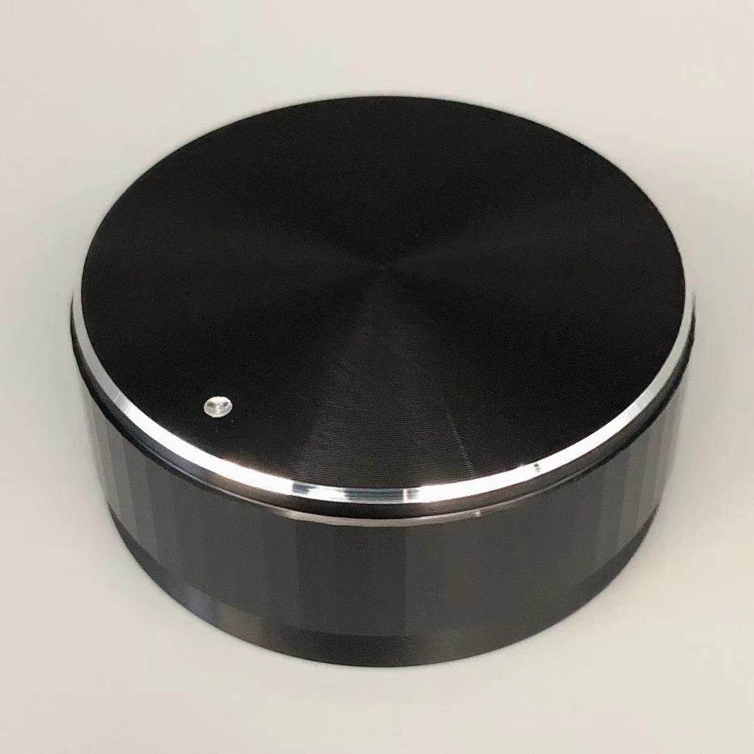 功放机音箱主音量调节大旋钮 48MMX19MM电位器铝合金盖帽黑色花孔
