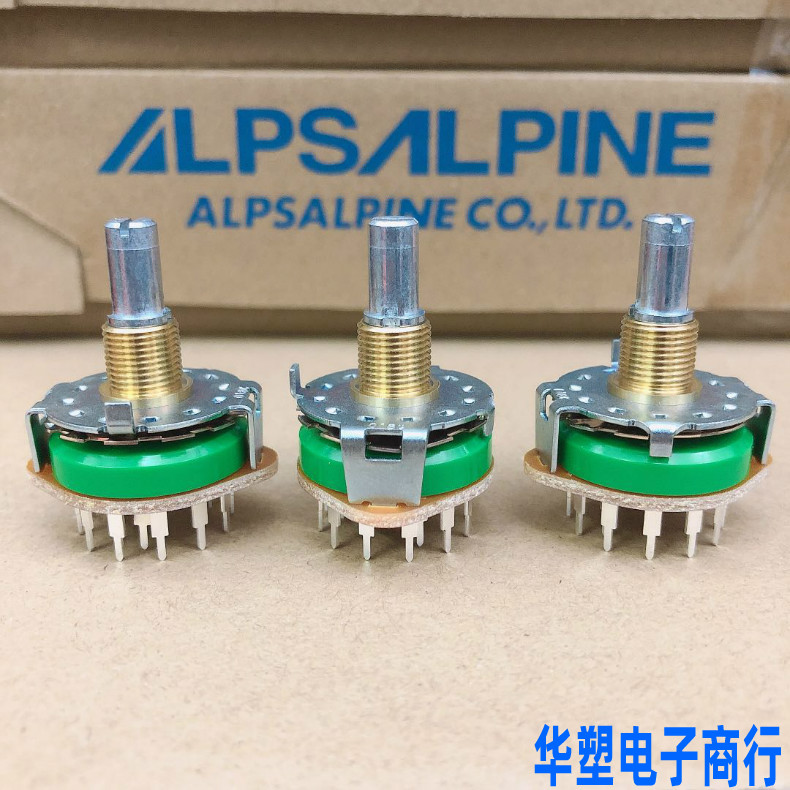 ALPS 阿尔卑斯进口功放机信号切换旋转波段开关3刀4档 SRRM342800