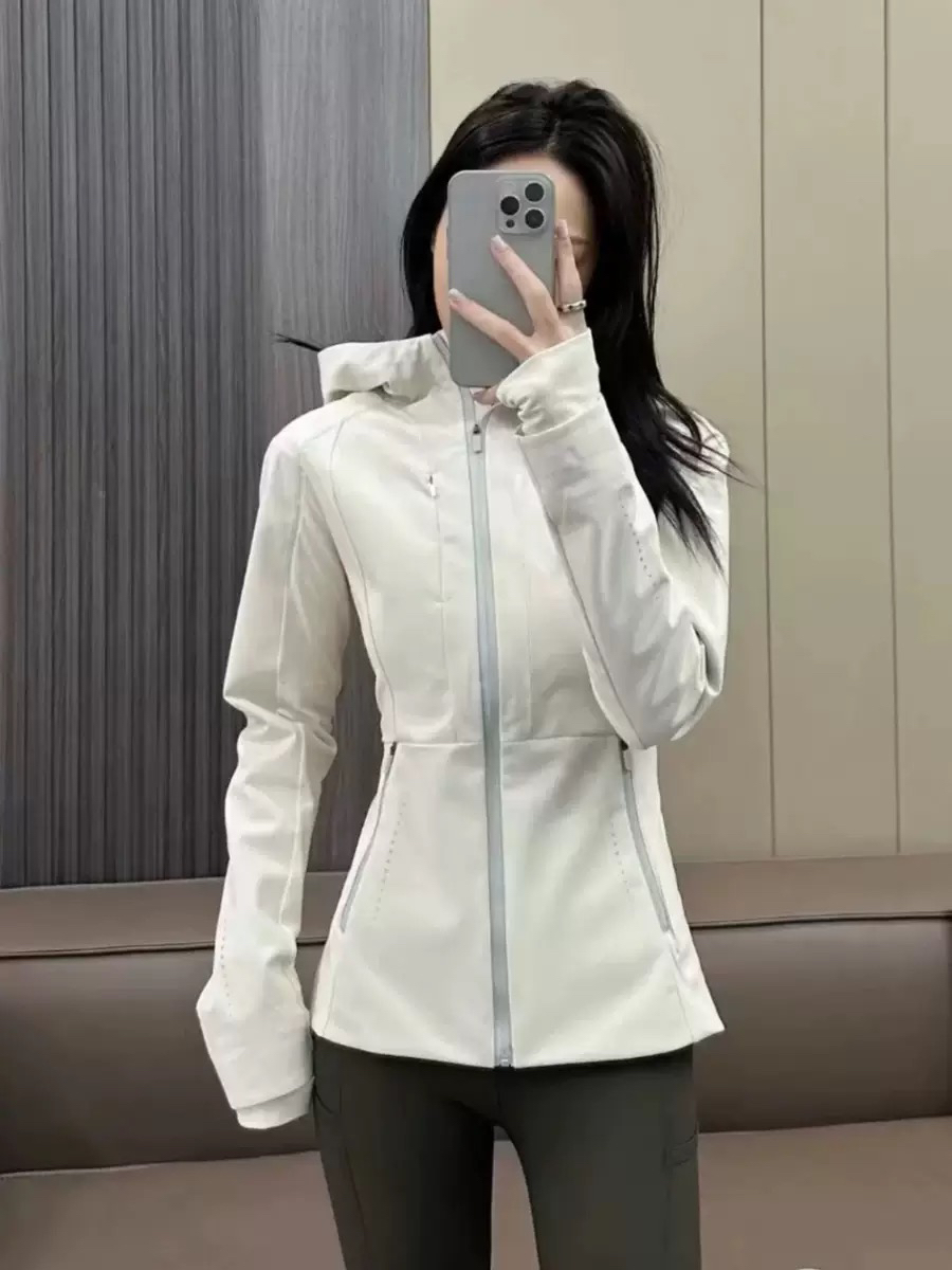 （不好看你打我）lulu同款高版本秋冬加绒冲锋衣女瑜伽服上衣外套