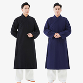 三清领棉袍秋冬款 加绒保暖加厚长袍武当太极服武当道袍冬天季 道服