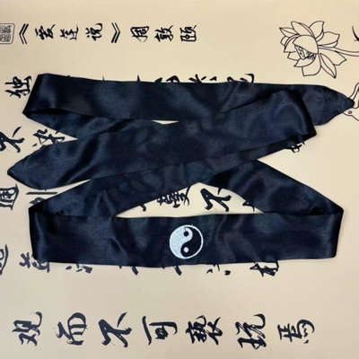 道士用品一字巾道士头饰太极巾福巾系头发武当庄子巾太极逍遥巾