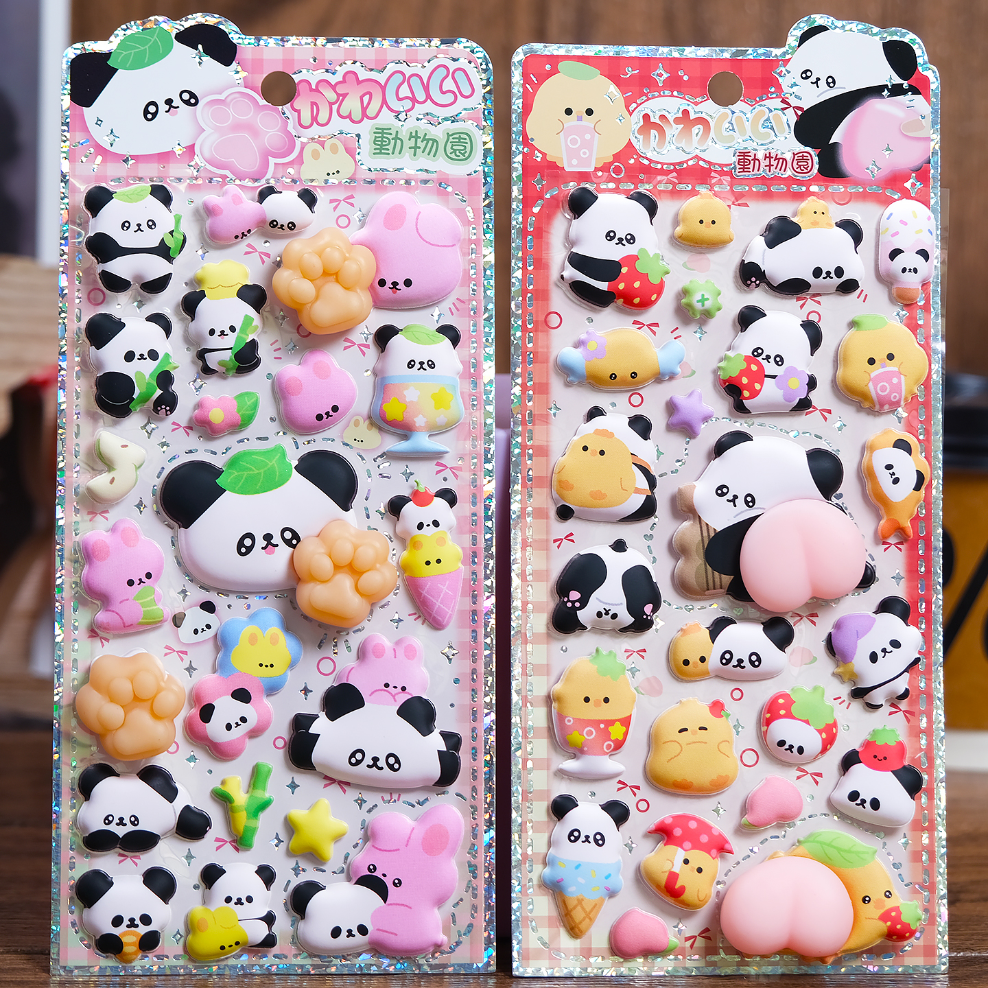 软萌熊猫屁屁贴解压捏捏乐贴纸