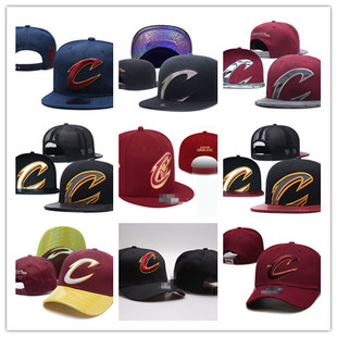 NBA帽子克利夫兰骑士队篮球帽子詹姆斯欧文平沿帽男女嘻哈棒球帽