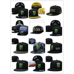 新款棒球帽魔爪帽子46号摩托车赛车帽F1鸭舌帽46号男女平沿帽嘻哈