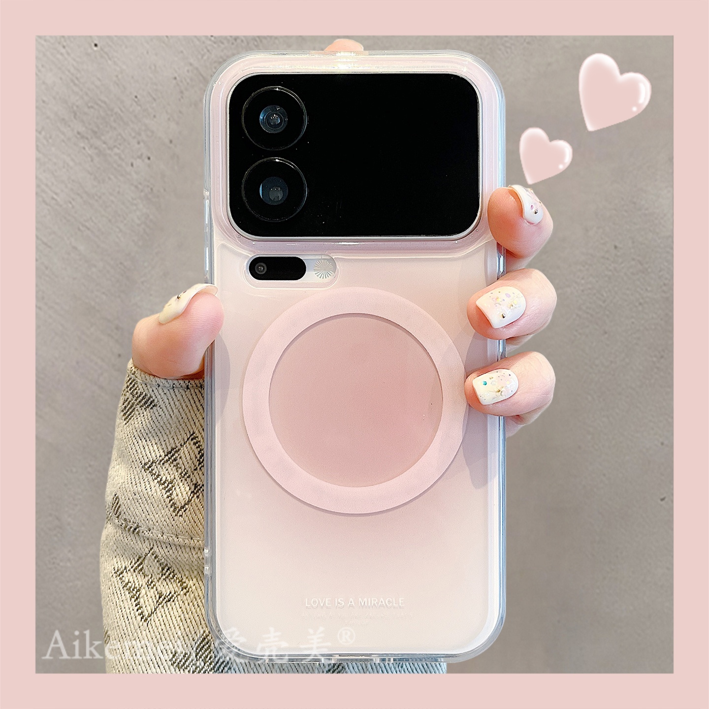 适用小米17promax晕染手机壳女