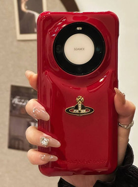 适用华为mate60pro+新款手机壳mate70pro+高级感立体闪钻星球mate40pro亮漆皮质mate50pro全包防摔复古软男女