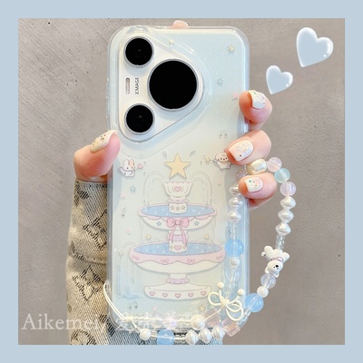 适用华为pura70pro+天使猫手机壳