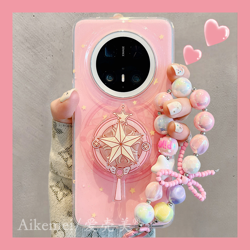 适用华为mate70pro+星星手机壳女