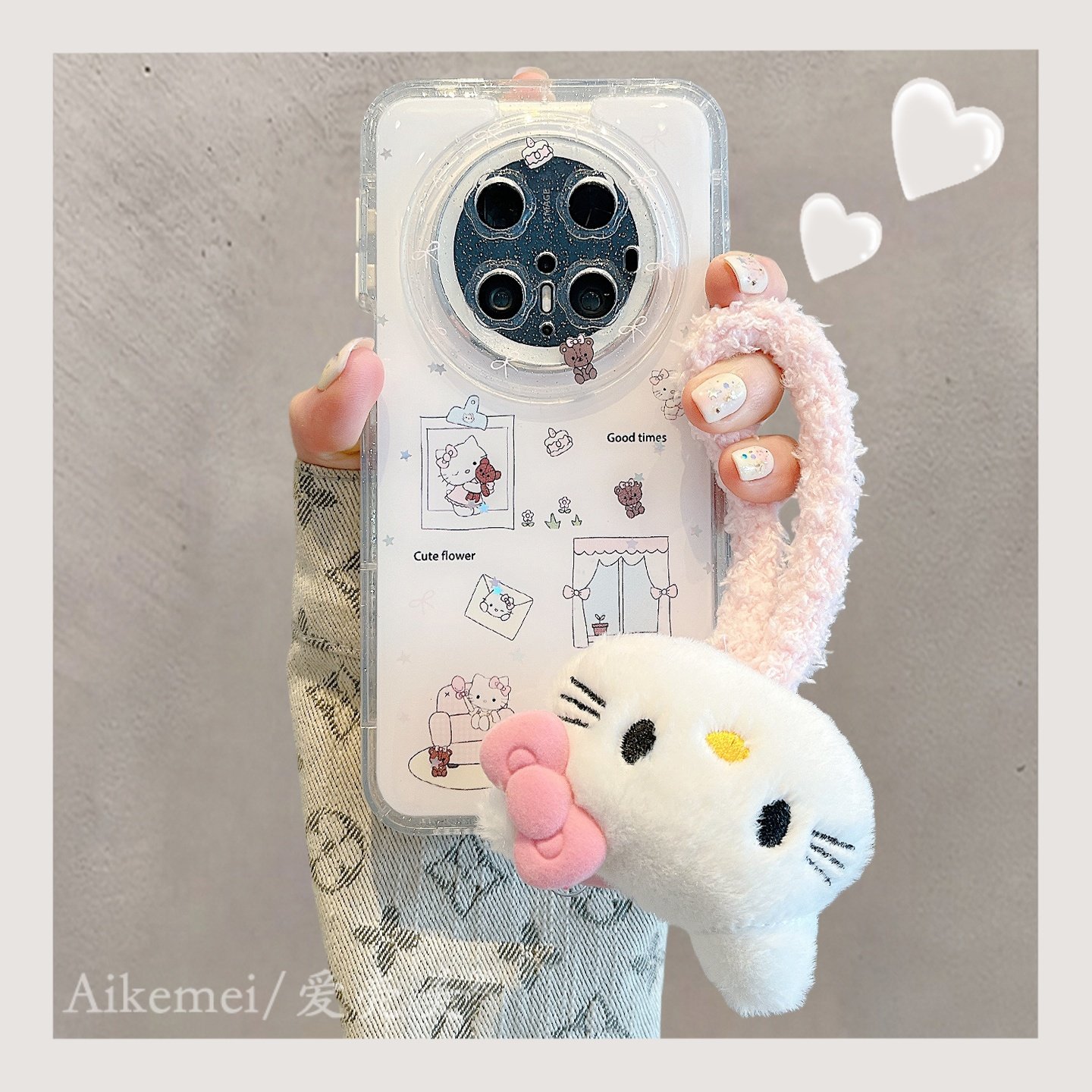 适用华为mate70pro+手机壳日韩可爱卡通窗户沙发猫咪mat