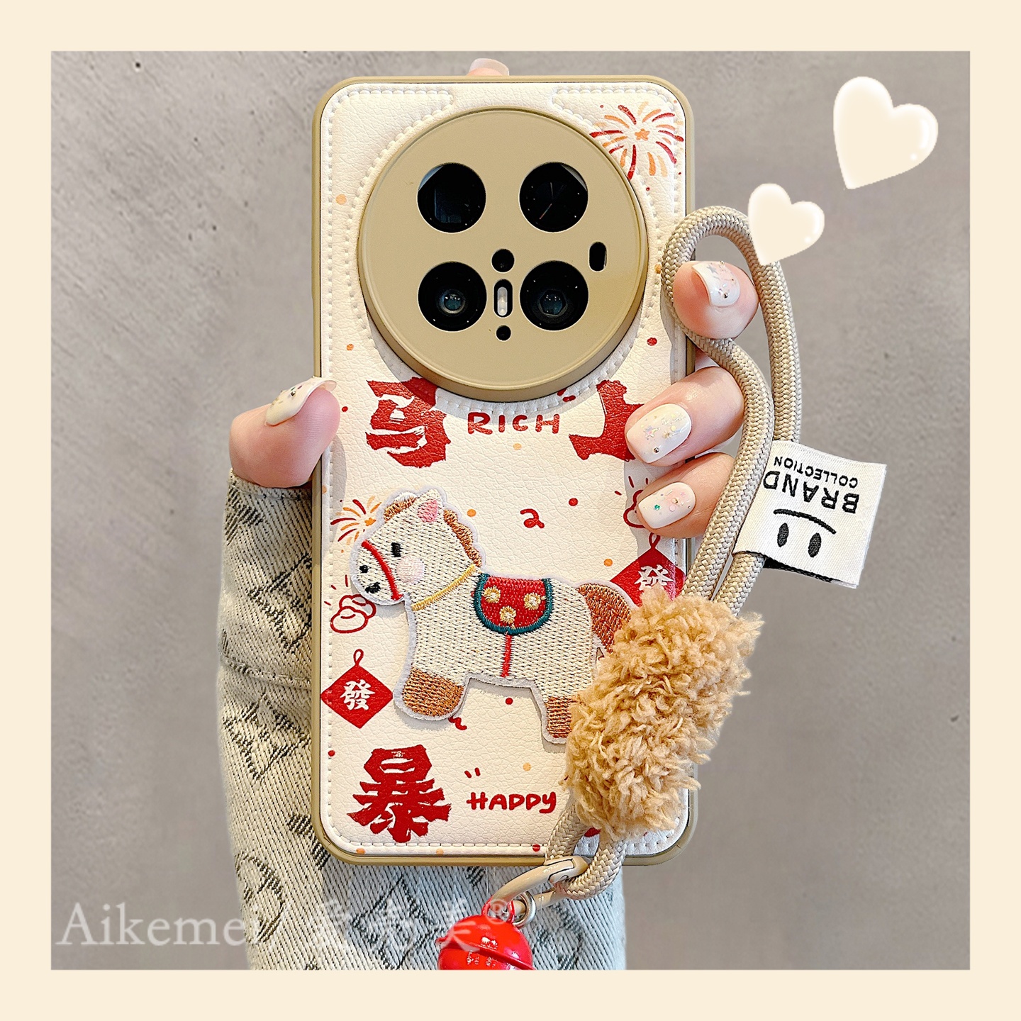 适用华为mate70pro+卡通手机壳女