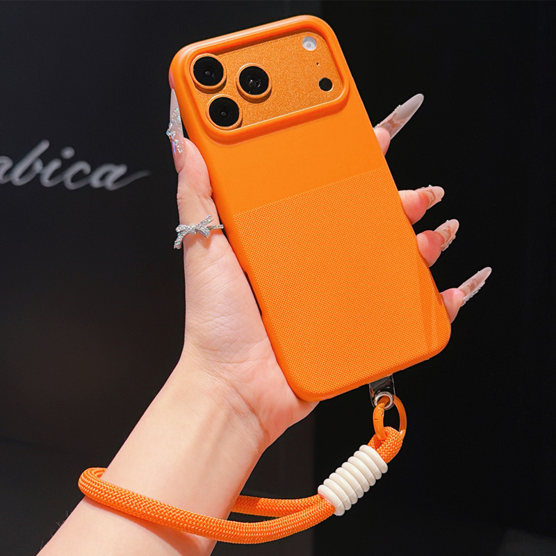 适用于iPhone17手机壳带挂绳17promax保护套新款苹果16pm外壳plus女生高级感14软硅胶15防摔13软壳12腕带11男